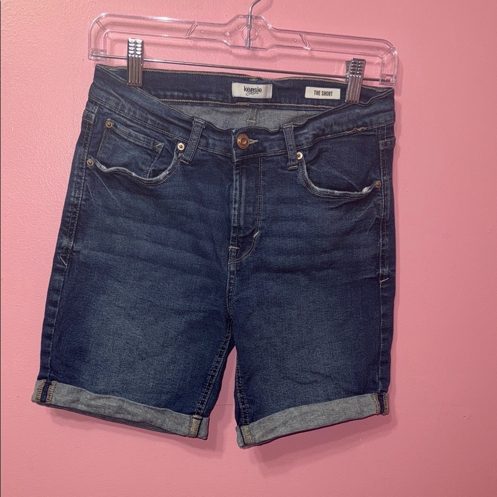 Kensie Dark Blue Jean Shorts 6/28